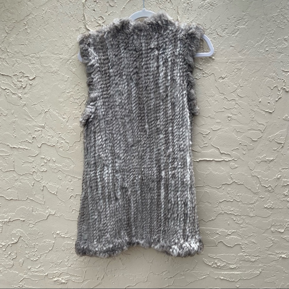 Love Token Gray Rabbit Fur Vest - Picture 8 of 10